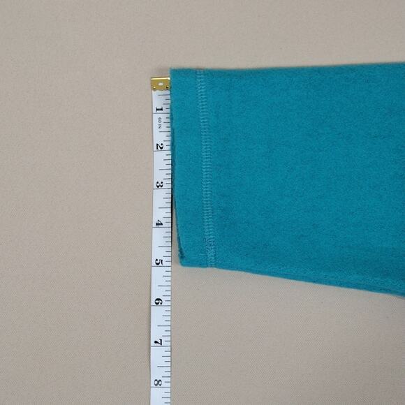 Woman Within Cotton Stretch Casual Comfy Loungewear Turquoise Long Sleeve Top - Picture 10 of 14